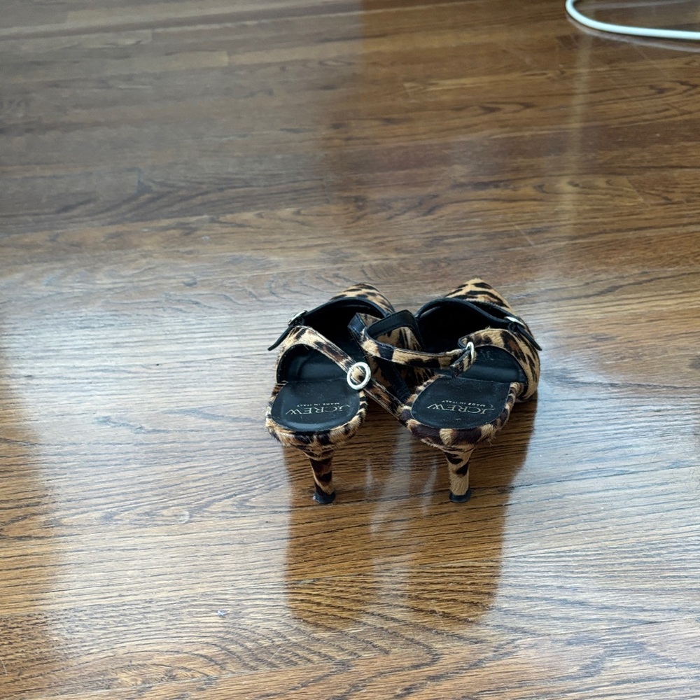 J. Crew Animal Print Slingback Heels - Picture 3 of 5